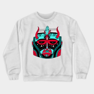 Turqred African Mask No 8 Crewneck Sweatshirt